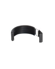 Dakgoot verbindstuk met rubber RAL 9005 (2)