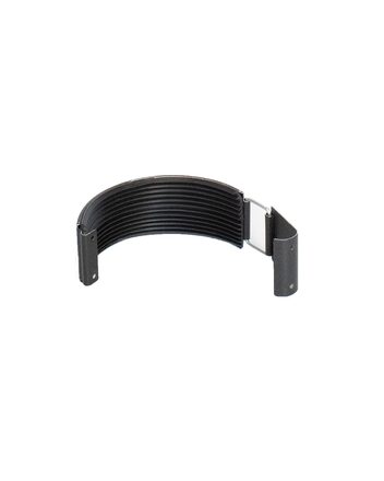 Dakgoot verbindstuk met rubber RAL 9005 (2)