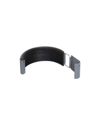 Dakgoot verbindstuk met rubber RAL 7024 2