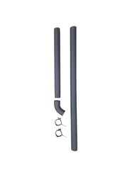 Dakdoorvoerpakket 90mm rond – RAL97024 Antraciet