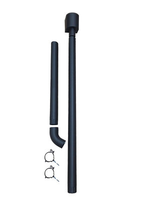 Platdakset hwa vergaarbak RAL 9005 zwart